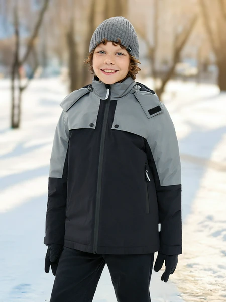 Куртка утепленная для мальчиков Lassie Oiva, черный, арт. 29187