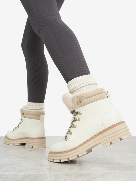 Утепленные женские ботинки GSD, белый, арт. 143319g17-00