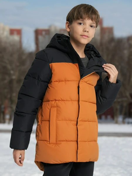 Пуховик для мальчиков Outventure, черный, арт. 117693out-be