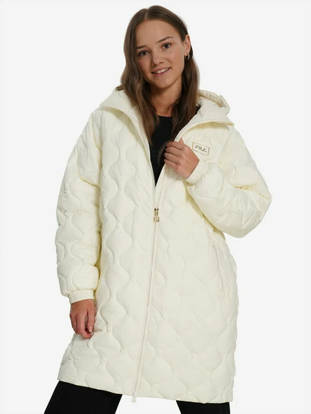 Пальто утепленное для девочек FILA, бежевый, арт. 29240