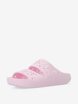 Шлепанцы Crocs Classic Floral Cut Out, розовый, арт. 210966c1g-6zw