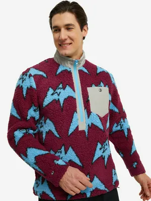 Джемпер флисовый Airblaster Sherpa, красный, арт. AB24MLFJ_205A36-PBT