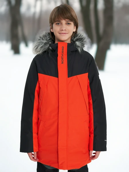 Пуховик для мальчиков Northland, красный, арт. 29338