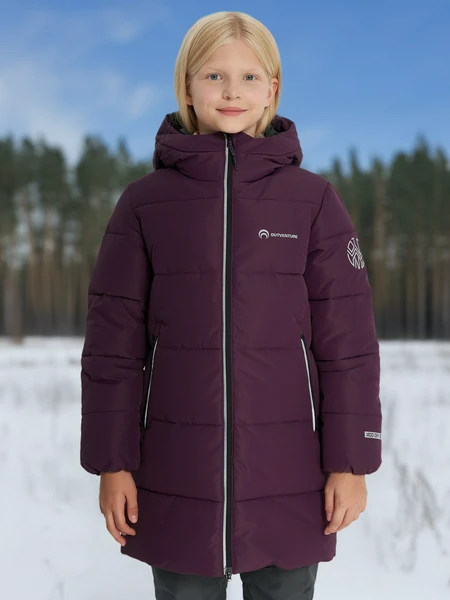 Пуховик для девочек Outventure, синий, арт. 29350