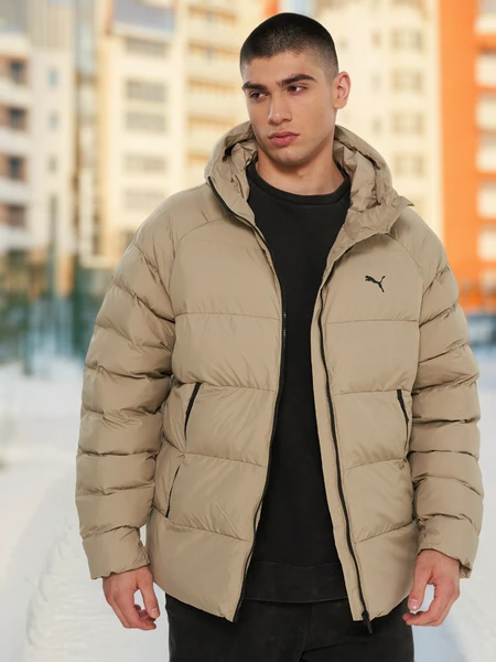 Пуховик PUMA Mono, коричневый, арт. 29448