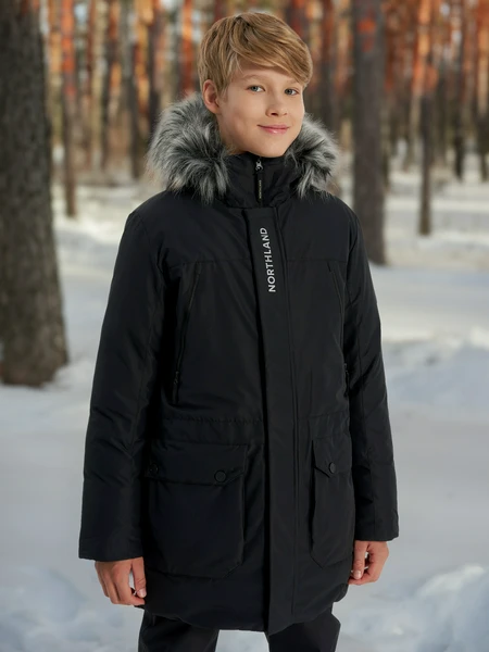 Пуховик для мальчиков Northland, черный, арт. 29463