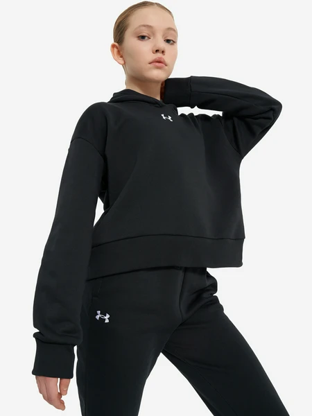 Худи для девочек Under Armour Rival, черный, арт. 1379517u0f-001