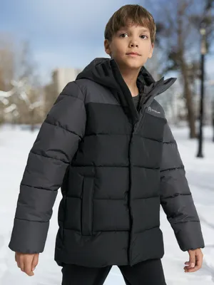Пуховик для мальчиков Outventure, черный, арт. 117693OUT-B4