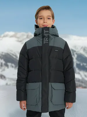 Пуховик для мальчиков Termit, черный, арт. 138618TRT-BA