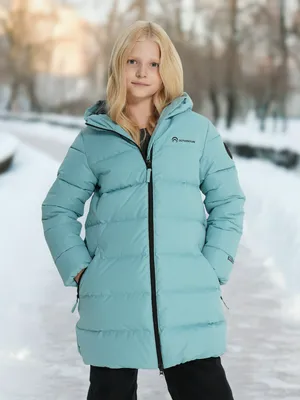 Пуховик для девочек Outventure, голубой, арт. 137395OUT-N0