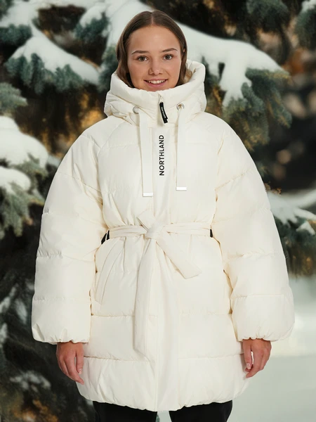 Пуховик для девочек Northland, бежевый, арт. 136941n16-01