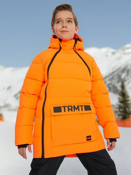 Пуховик для мальчиков Termit, оранжевый, арт. 29555