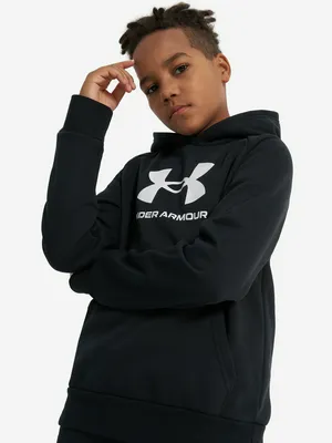 Худи для мальчиков Under Armour Rival, черный, арт. 1379791U0F-001