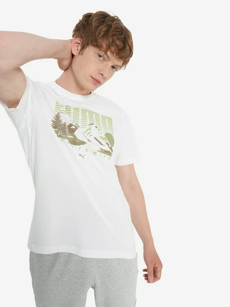 Футболка PUMA Graphics, белый, арт. 684828p0p-02