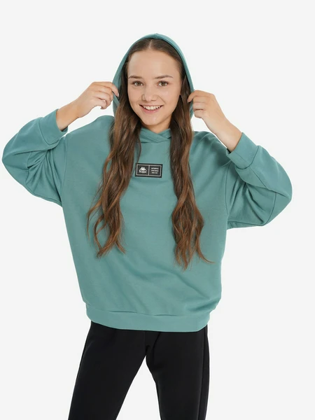 Худи для девочек оверсайз Kappa, синий, арт. 137557kap-s3