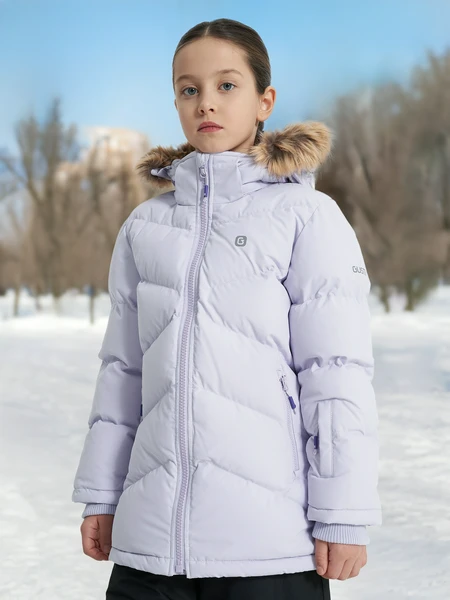 Пуховик для девочек Gusti, фиолетовый, арт. gw4gj928gst-lavender