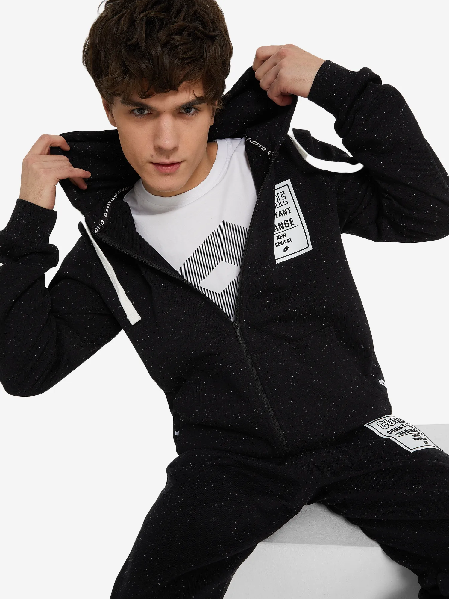 Толстовка Lotto Campo Square, черный, арт. lta241m603l0w-01