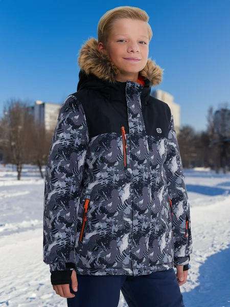 Куртка утепленная для мальчиков Gusti, серый, арт. gw4bj927gst-charcoal