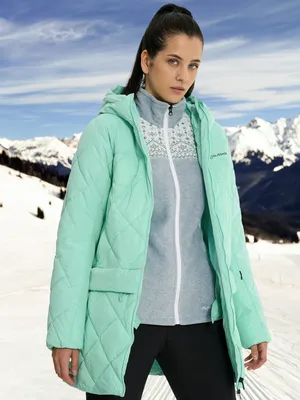 Пуховик женский Glissade, зеленый, арт. 131485GSD-70