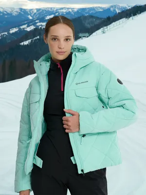 Куртка утепленная женская Glissade, зеленый, арт. 131056GSD-70