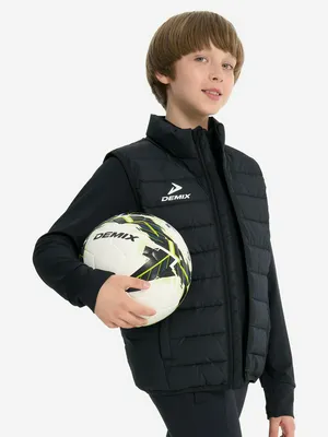 Жилет утепленный для мальчиков Demix, черный, арт. 130573DMX-99