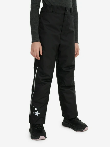 Брюки утепленные для девочек Lassie Vesa, черный, арт. 73103450sml10-9990