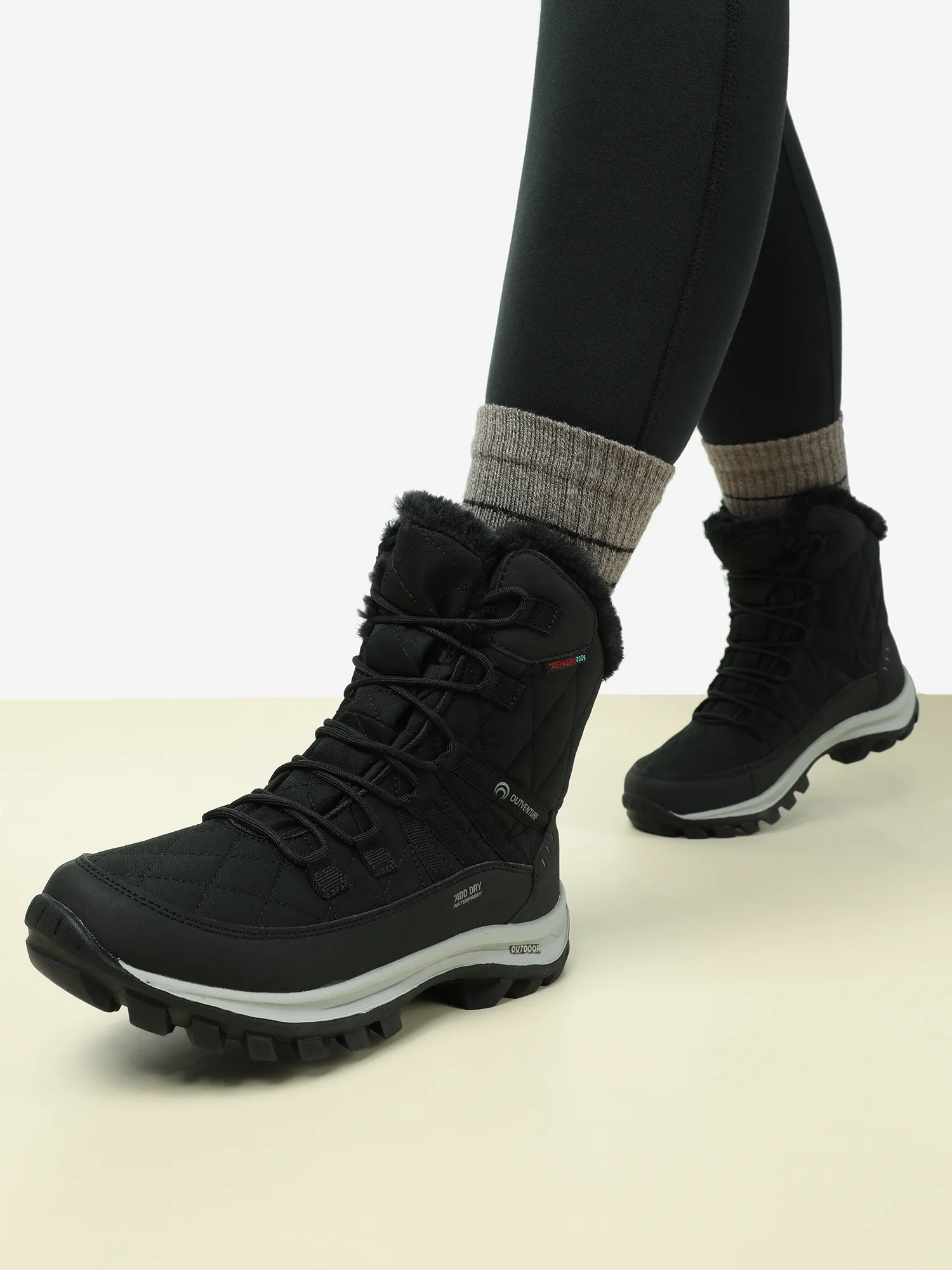 Ботинки утепленные женские Outventure Snowflake 2, черный, арт. 123166out-99
