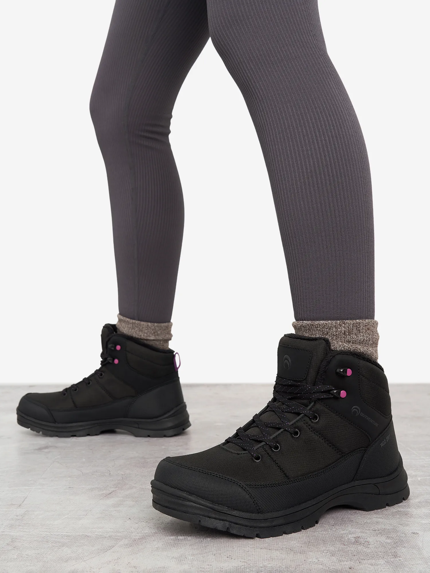 Ботинки утепленные женские Outventure Forester 3, черный, арт. 122680out-99