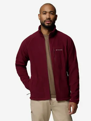 Джемпер флисовый мужской Columbia Fast Trek II Full Zip Fleece, красный, арт. 1420421CLB-624