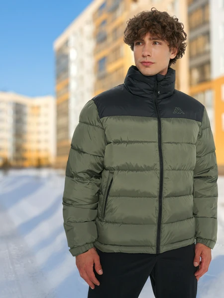 Пуховик Kappa, зеленый, арт. 29799