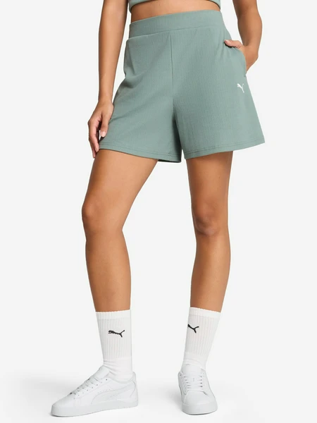 Шорты женские PUMA Ess Elevated, зеленый, арт. 685026p0p-30