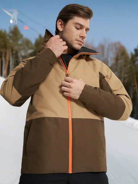 Куртка утепленная мужская Glissade, бежевый, арт. 138591gsd-cf