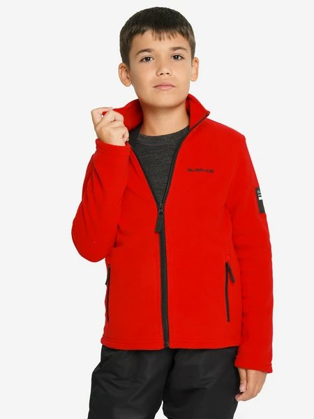 Джемпер флисовый для мальчиков Glissade, красный, арт. 138725gsd-r2