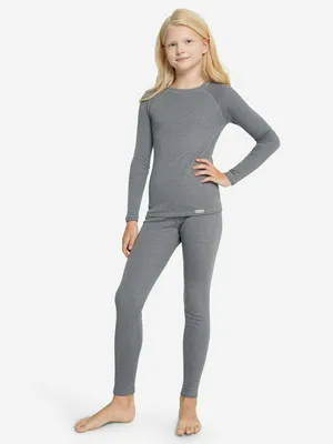 Комплект термобелья для девочек, серый, арт. 141213GSD-2A