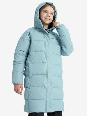 Пальто утепленное для девочек, голубой, арт. 137394OUT-N0