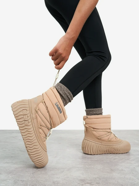 Ботинки утепленные для девочек Lassie Molde, бежевый, арт. 72405306l10-0670