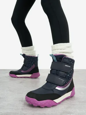 Сапоги утепленные для девочек Geox Trekkyup, синий, арт. J56M7A0MNBCG14-C4269