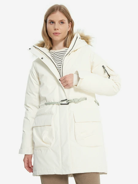 Пуховик, бежевый, арт. 29990