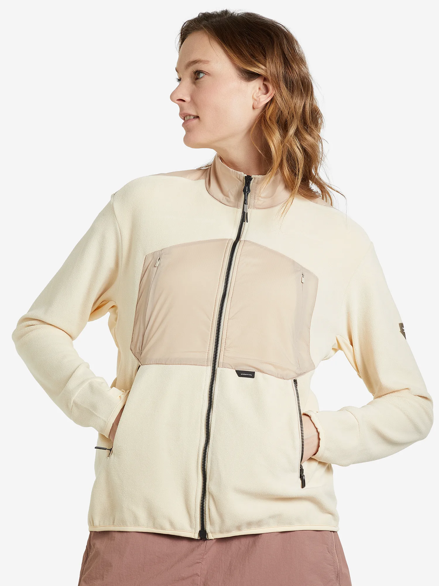 Джемпер флисовый женский KRAKATAU Kuiper, бежевый, арт. nw47k2i-87