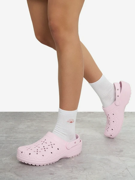 Сабо Crocs Classic Floral Cut Out, розовый, арт. 210927c1g-6zw