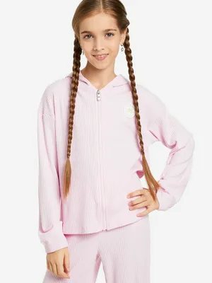 Толстовка для девочек Converse, розовый, арт. 30034