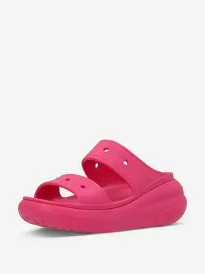 Шлепанцы Crocs Classic Crush Sandal, розовый, арт. 207670C1G-6ZQ