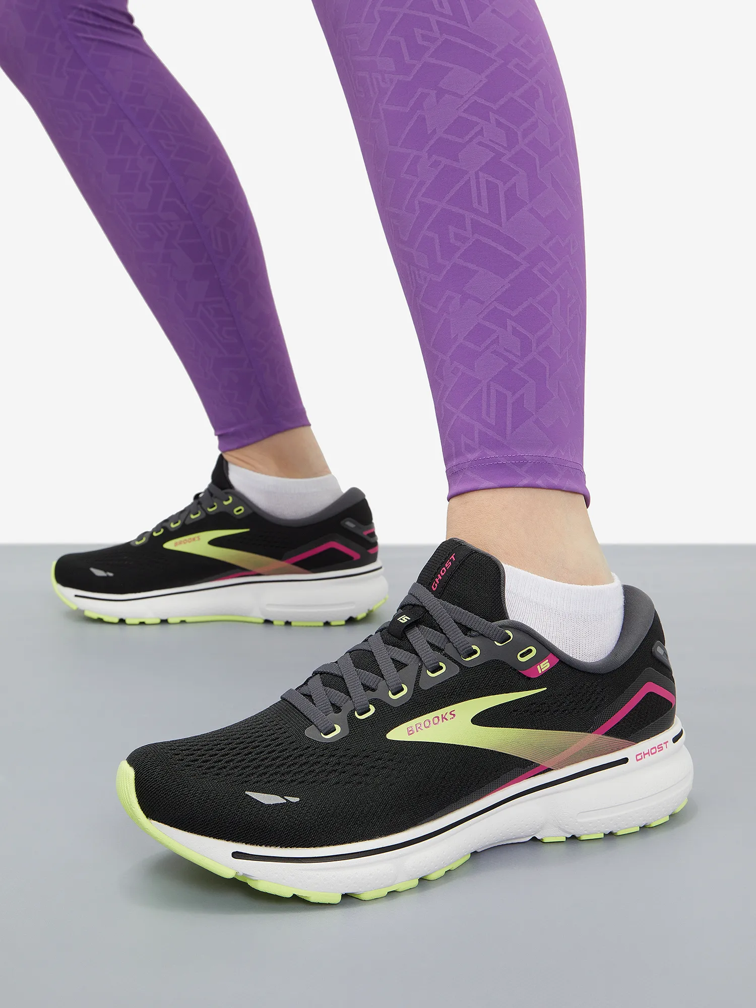 Кроссовки Brooks Ghost 15, черный, арт. 120380b0f-083