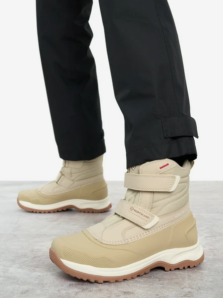 Сапоги утепленные для девочек Northland Seal, бежевый, арт. 133653n16-t1