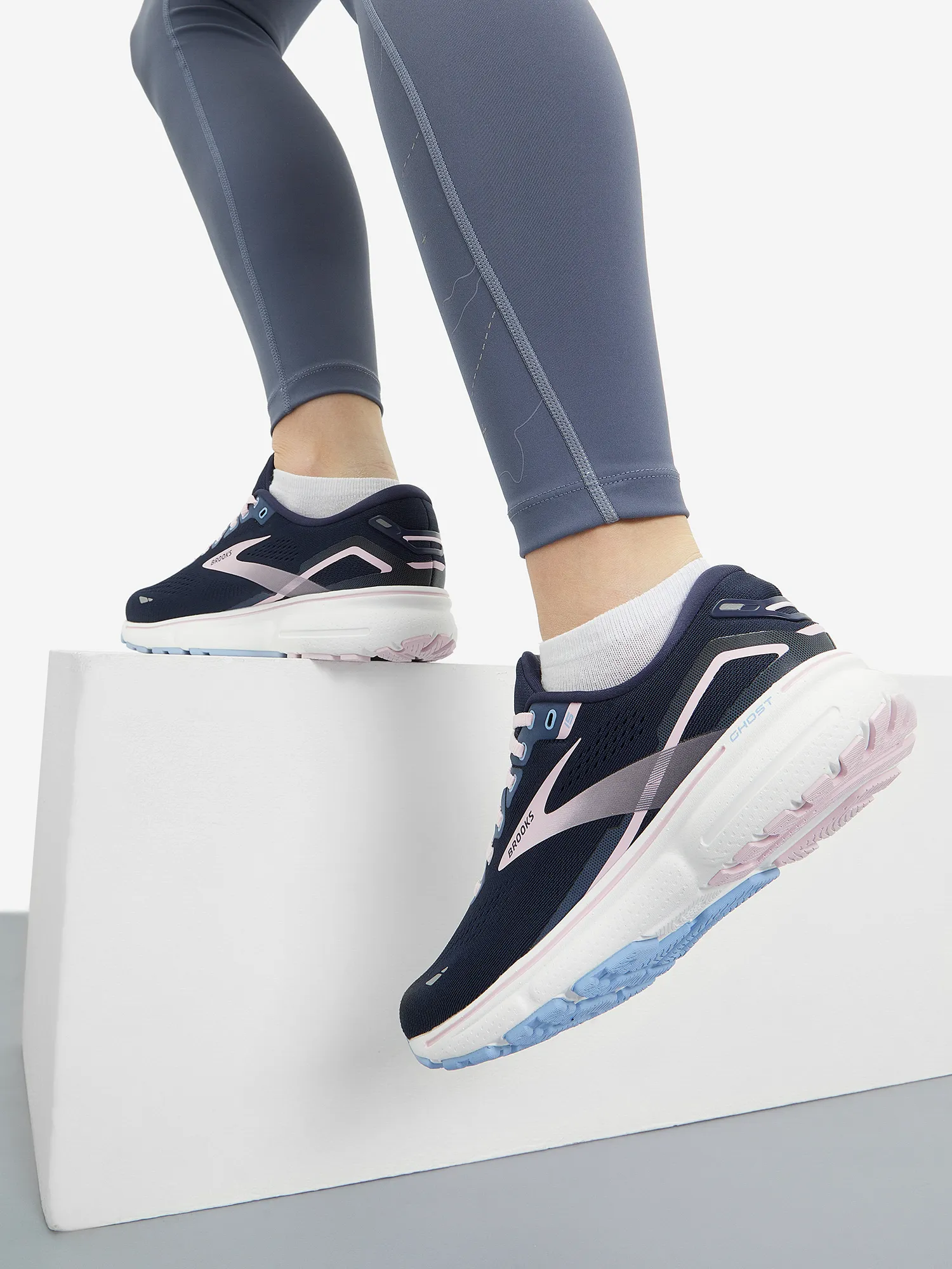 Кроссовки Brooks Ghost 15, синий, арт. 120380b0f-433