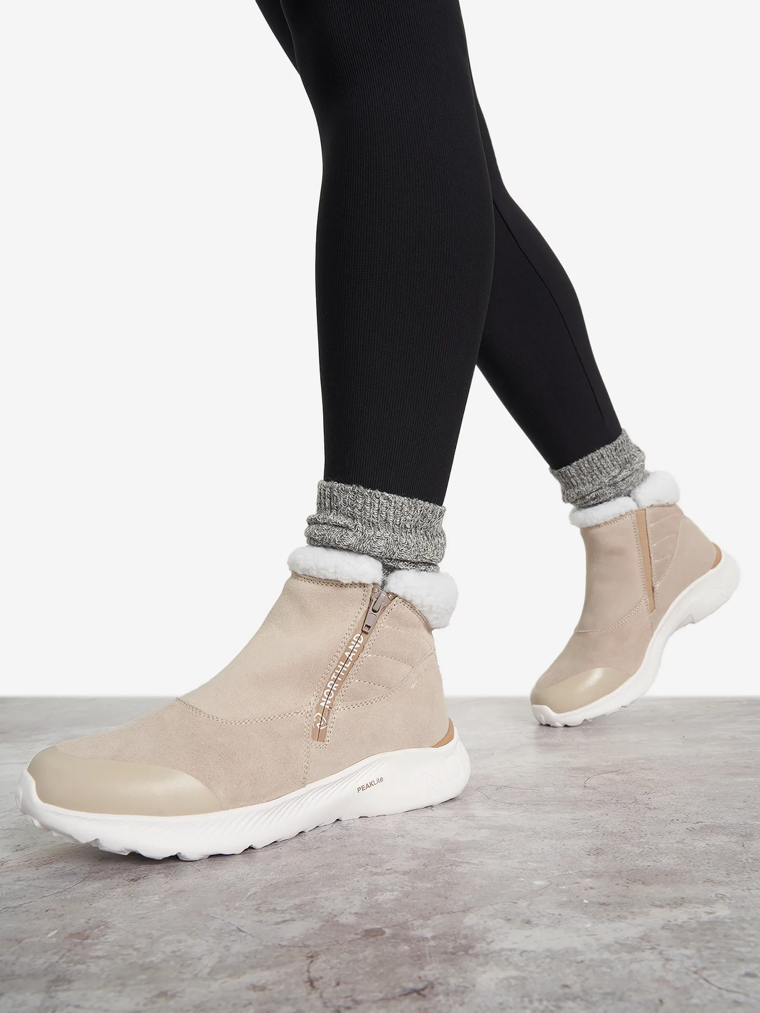 Ботинки утепленные женские Northland Erden Mid, бежевый, арт. 115597n16-t1