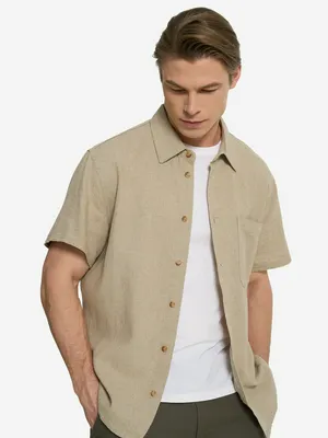 Рубашка с коротким рукавом Outventure, коричневый, арт. 127693out-3c