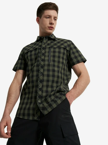 Рубашка с коротким рукавом мужская Outventure, зеленый, арт. 126437out-u5