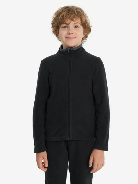Джемпер флисовый для мальчиков Outventure, черный, арт. 30277