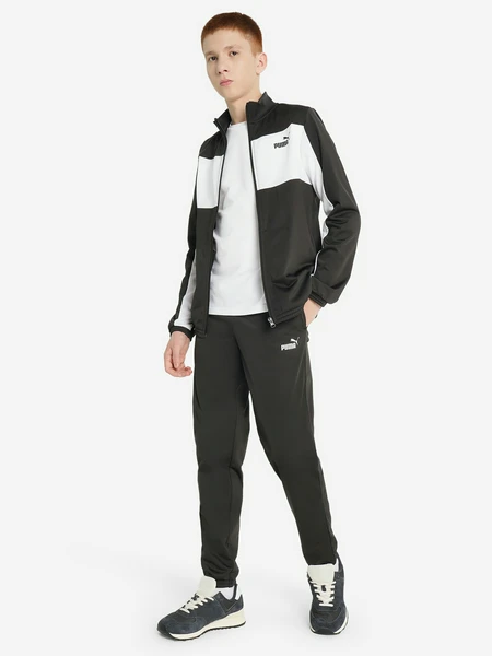 Костюм для мальчиков PUMA Poly Colorblock, черный, арт. 687361p0p-01